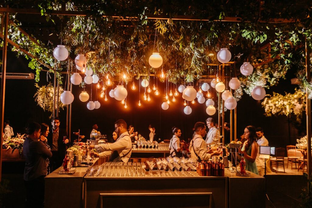 A Decorated Bar at a Reception